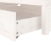 Estructura de cama con cajones blanco 75x190 cm