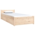 Estructura de cama individual con cajones 75x190 cm