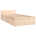 Estructura de cama individual con cajones 75x190 cm