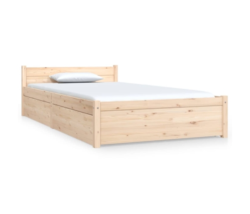 Estructura de cama con cajones 90x190 cm
