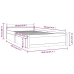 Estructura de cama con cajones 90x190 cm