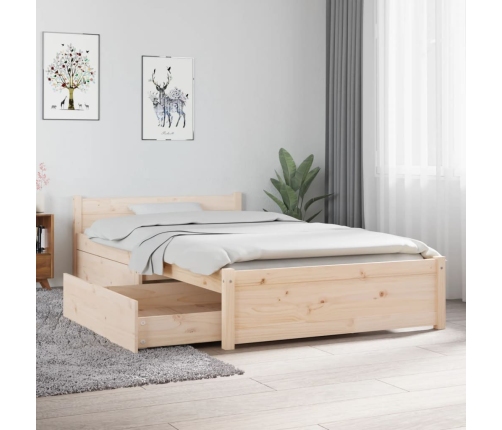Estructura de cama con cajones 90x190 cm