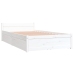 vidaXL Estructura de cama individual con cajones blanco 90x190 cm