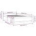 vidaXL Estructura de cama individual con cajones blanco 90x190 cm