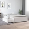 Estructura de cama individual con cajones blanco 90x190 cm