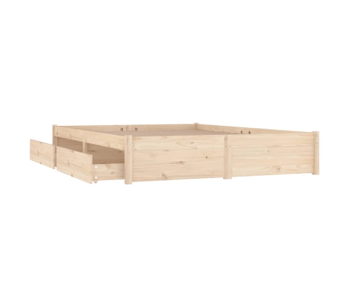 Estructura de cama con cajones 140x190 cm