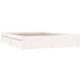 Estructura de cama con cajones blanco 200x200 cm