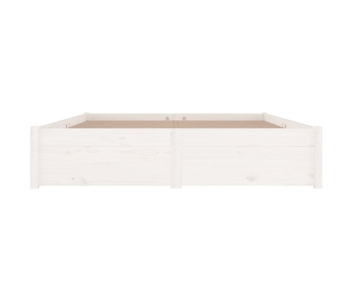 Estructura de cama con cajones blanco 200x200 cm
