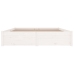 Estructura de cama con cajones blanco 200x200 cm