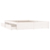 Estructura de cama con cajones blanco 200x200 cm