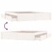 Estructura de cama con cajones blanco 200x200 cm