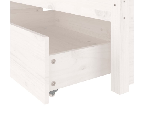 Estructura de cama con cajones blanco 200x200 cm