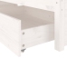 Estructura de cama con cajones blanco 200x200 cm