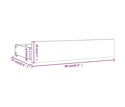 Estructura de cama con cajones 120x190 cm