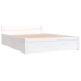 vidaXL Estructura de cama con cajones blanco 120x190 cm