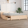 vidaXL Estructura de cama con cajones 140x190 cm