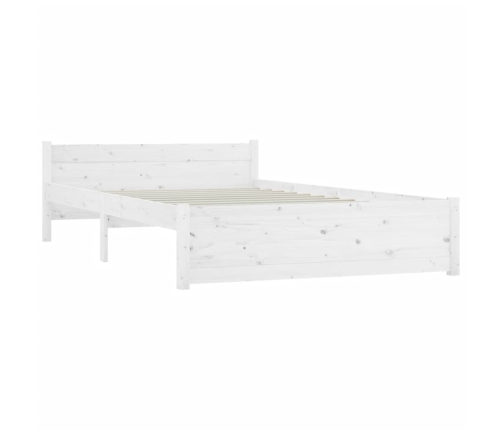 Estructura de cama con cajones blanco 140x190 cm