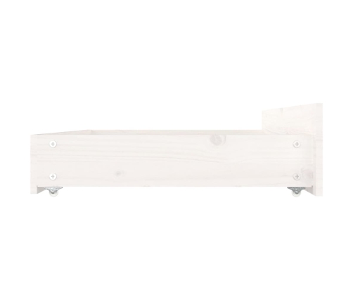 Estructura de cama con cajones blanco 140x200 cm