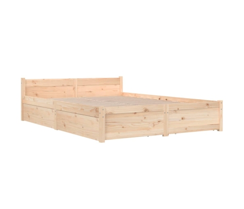 Estructura de cama con cajones 160x200 cm