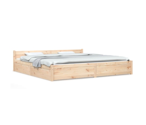 Estructura de cama con cajones 180x200 cm