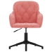 Sillas de comedor giratorias 2 unidades terciopelo rosa