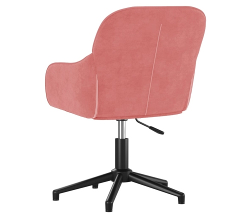 Sillas de comedor giratorias 2 unidades terciopelo rosa