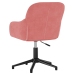 Sillas de comedor giratorias 2 unidades terciopelo rosa