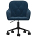 Sillas de comedor giratorias 2 uds terciopelo azul