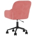 Sillas de comedor giratorias 2 unidades terciopelo rosa