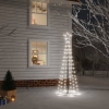 Árbol de Navidad cónico 108 LED blanco frío 70x180 cm