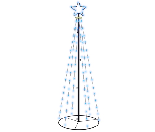 Árbol de Navidad cónico 108 LED azul 70x180 cm