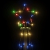 Árbol de Navidad cónico 108 LED de colores 70x180 cm