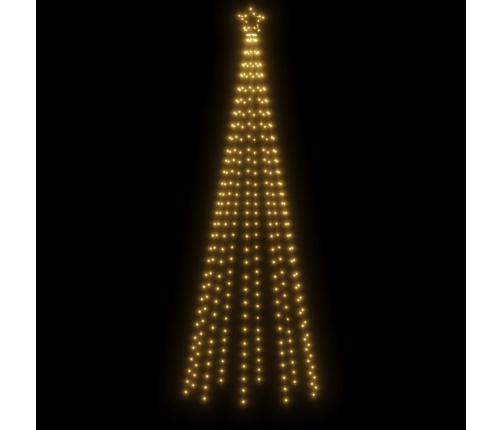 Árbol de Navidad cónico 310 LED blanco cálido 100x300 cm