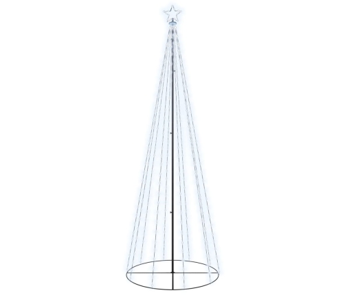 Árbol de Navidad cónico 310 LED blanco frío 100x300 cm