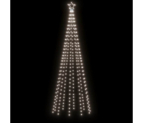 Árbol de Navidad cónico 310 LED blanco frío 100x300 cm