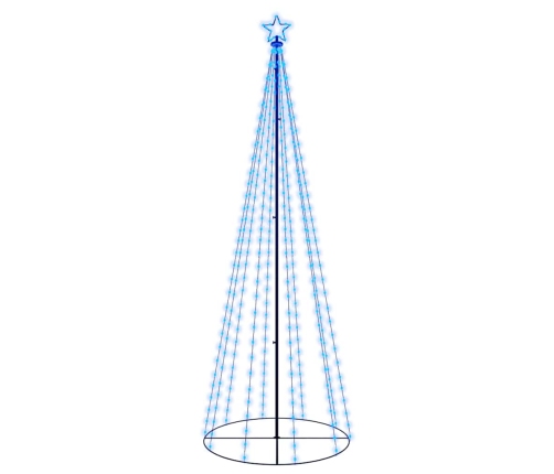 Árbol de Navidad cónico 310 LED azul 100x300 cm