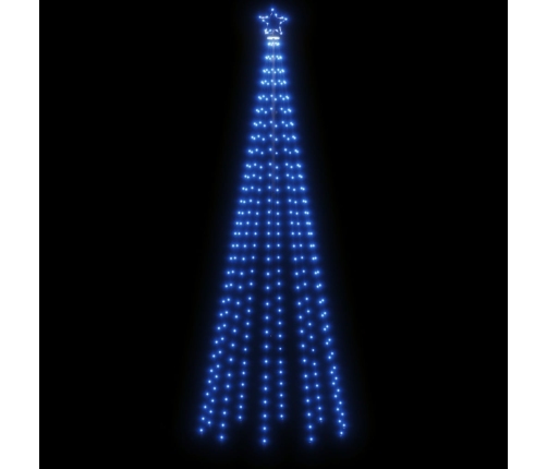 Árbol de Navidad cónico 310 LED azul 100x300 cm