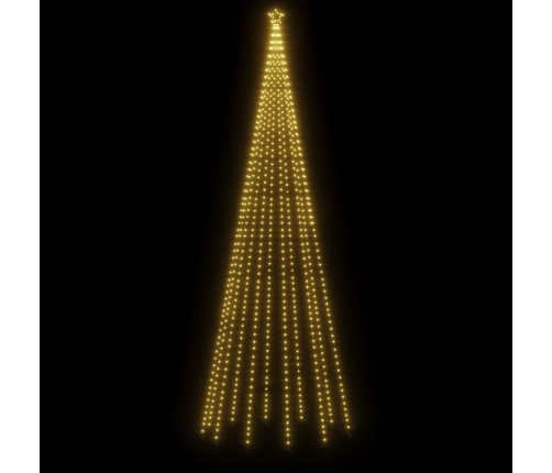 Árbol de Navidad cónico 732 LED blanco cálido 160x500 cm