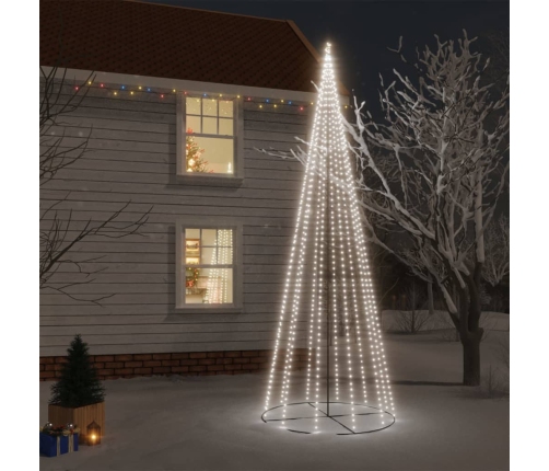 Árbol de Navidad cónico 732 LED blanco frío 160x500 cm