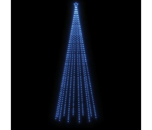 Árbol de Navidad cónico 732 LEDs azul 160x500 cm