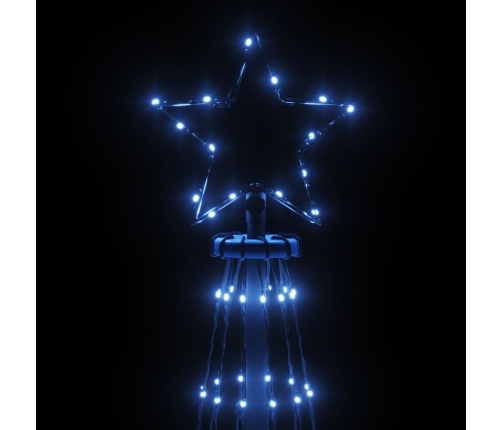 Árbol de Navidad cónico 732 LEDs azul 160x500 cm