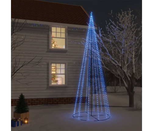 Árbol de Navidad cónico 732 LEDs azul 160x500 cm