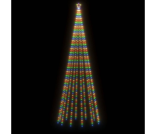 Árbol de Navidad cónico 732 LEDs de colores 160x500 cm