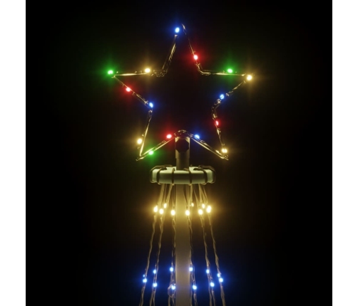 Árbol de Navidad cónico 1134 LED de colores 230x800 cm