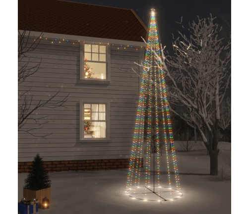 Árbol de Navidad cónico 1134 LED de colores 230x800 cm