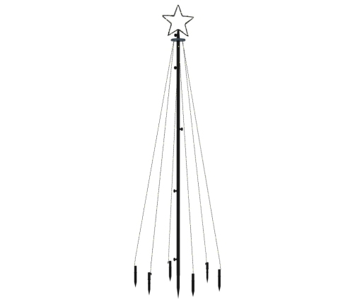 Árbol de Navidad con pincho 108 LED blanco cálido 180 cm