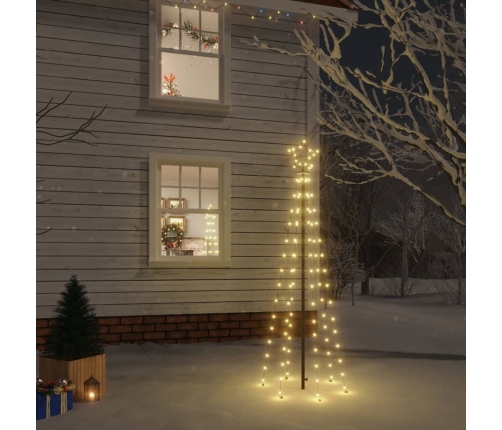 Árbol de Navidad con pincho 108 LED blanco cálido 180 cm