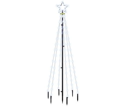 Árbol de Navidad con pincho 108 LED blanco frío 180 cm