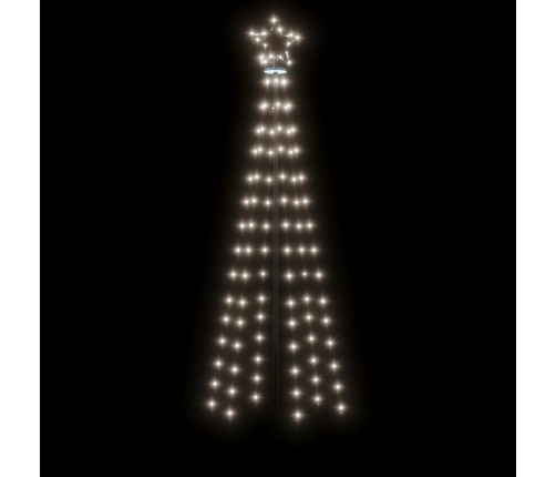 Árbol de Navidad con pincho 108 LED blanco frío 180 cm