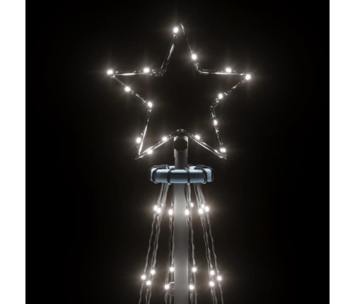 Árbol de Navidad con pincho 108 LED blanco frío 180 cm